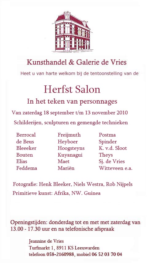 Aankondiging Zomersalon 2010